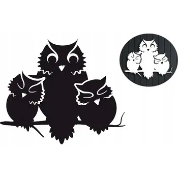 Obraz PROLAMOVANÝ OBRAZ NÁSTĚNNÁ DEKORACE 3D SOVY pro učitele dětí M panel 30 cm