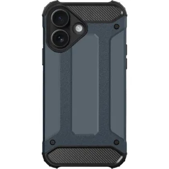 Pouzdro na mobilní telefon Super odolný "Armor" kryt pro iPhone 16 - tmavě modrý