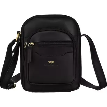 Pánská aktovka Peterson Pánská taška přes rameno kožená PTN M23-OPU BLACK