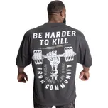 Gasp HARDER TO KILL IRON TEE DARK GREY MELANGE – tričko Gasp tmavě šedé Velikost: XXL