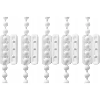 Vrták Spojka ovládacího řetízku s kuličkami rolet 3,2 mm bílá 5 kusů