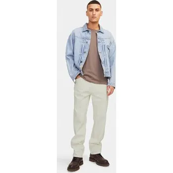 Oblečení a móda Jack & Jones Jeansy Chris 12252087 Écru Relaxed Fit 28_32