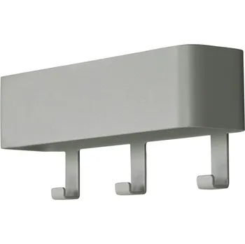 Věšák Zeleno-šedý kovový nástěnný věšák s poličkou Dax Play – Spinder Design ID_1616322