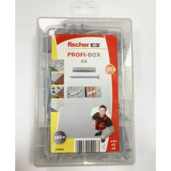Vrták Kolíky do dřeva Fischer 6 x 30 mm, 160 ks