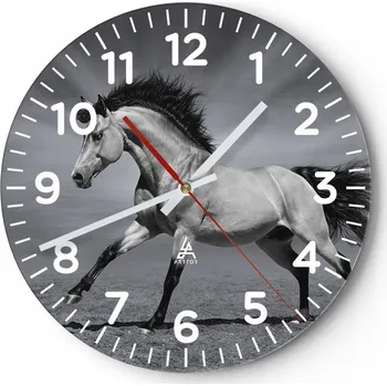 Hodiny Kuchyňské nástěnné hodiny 30x30 Zvířata Moderní skleněné hodiny Obývací pokoj Tiché