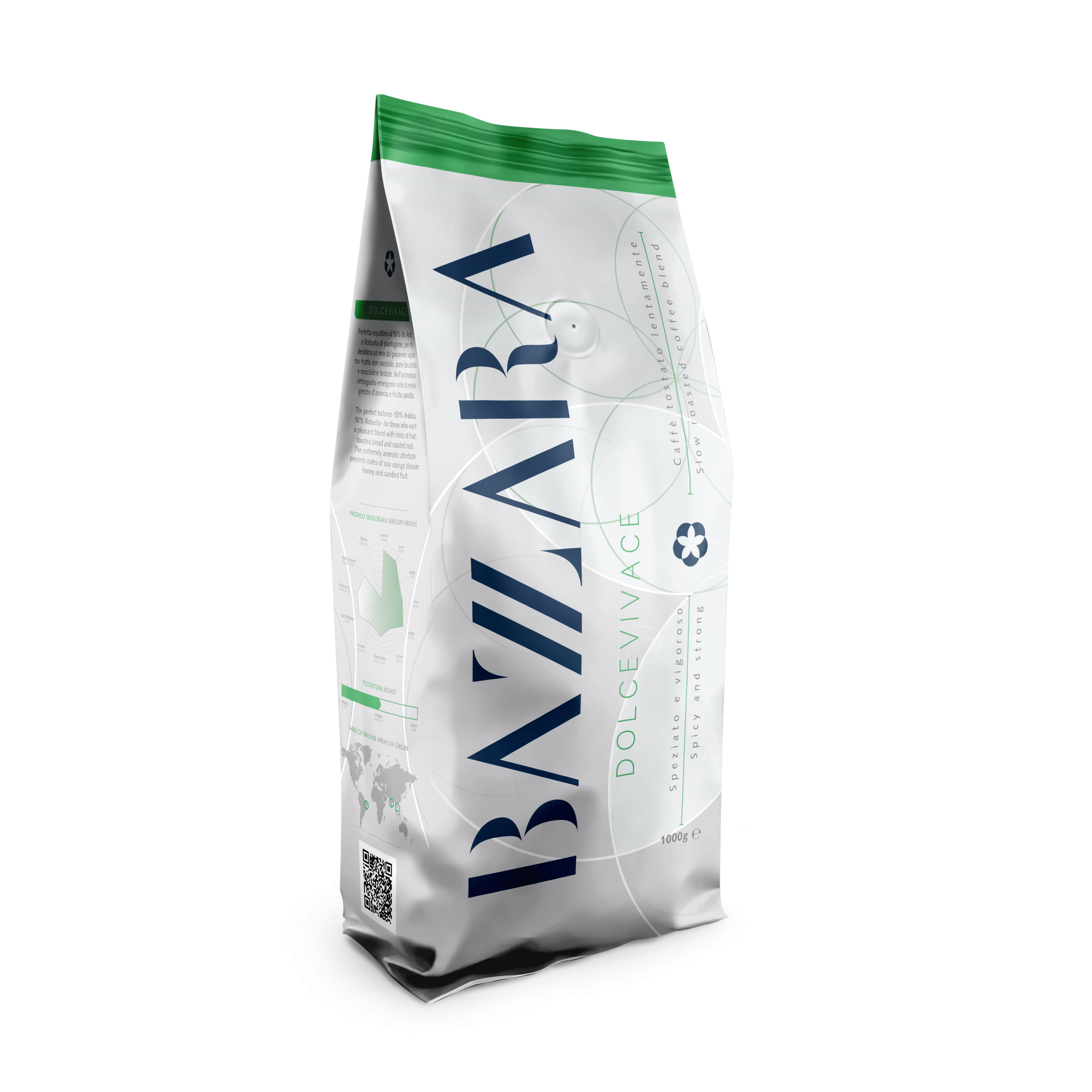 BAZZARA Dolcevivace 1 Kg zrnková káva