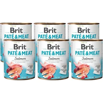 BRIT PATE & MEAT SALMON 6x800g