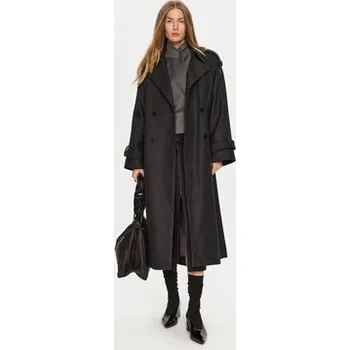 Dámský kabát IVY OAK Vlněný kabát Caroline Ann IO111147 Šedá Relaxed Fit 42