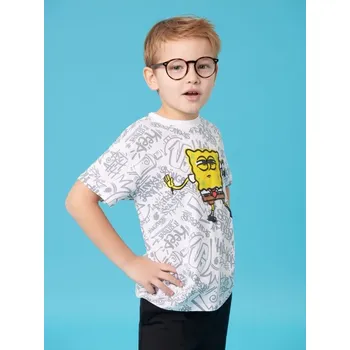 Dětská móda Sinsay - Tričko SpongeBob - bílá - 262DZ-00X - 262DZ-00X-104