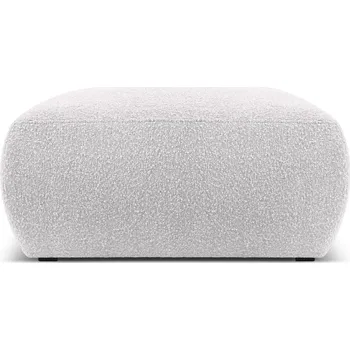 Taburet Světle šedý taburet z textilie bouclé Molino – Micadoni Home ID_1601566