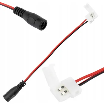 LED páska Konektor pro LED pásek 2PIN 8mm, DC zásuvka 2.1 s kabelem
