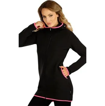 Jezdecká mikina Dámská mikina Litex, černo-růžová - vel. S