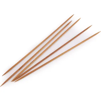 Jehlice Bambusové ponožkové jehlice č. 2; 2,5; 3; 3,5; 4,5 Velikost: 3,5mm