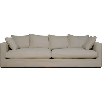 Pohovka Béžová manšestrová pohovka 266 cm Comfy – Scandic ID_1617394