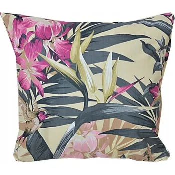 Povlečení POVLEČENÍ NA POLŠTÁŘ 40X40 BAVLNĚNÉ JASIEK DEKORAČNÍ NA ZIP PTÁČCI