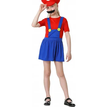 Karnevalový kostým Dětský Kostým Mario, Cosplay na Halloween, Velikost S, 100-115 cm