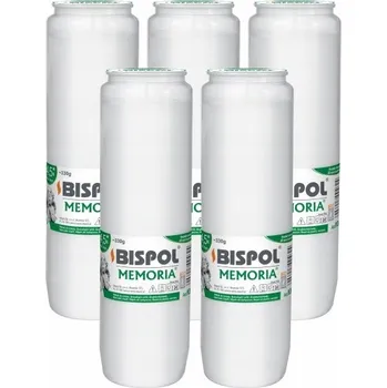 Svíčka Bispol Memoria olejová náplň do hřbitovních svíček, doba hoření 108 hodin, WO6 1 ks