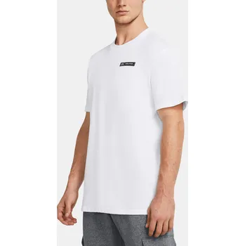 Pánské tričko Pánské tričko Under Armour UA HW ARMOUR LABEL SS 1382831-100 Bílá LG
