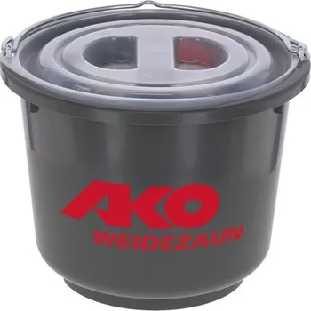 Ohradník Izolátor pro elektrické ohradníky ECONOMY DS s průchozím vrutem 5 mm - kbelík 250 ks + montážní hlavice