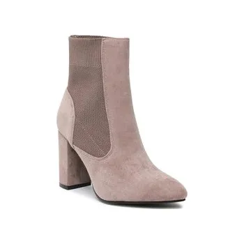 Dámské kozačky Polokozačky DeeZee WYL2299-10 Béžová 40