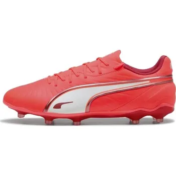 Kopačky Pánské kopačky Puma KING MATCH FG/AG 11 Oranžová, Bílá