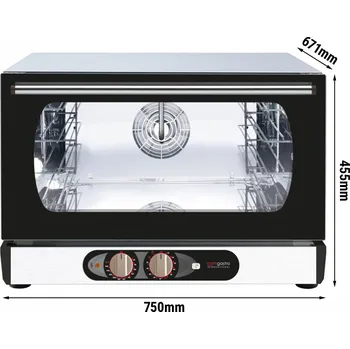 Vestavná trouba G.Gastro Horkovzdušná trouba - ruční ovládání - 3x GN 1/1 nebo EN 60x40