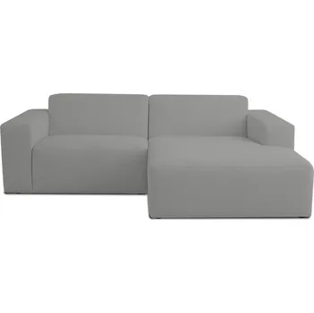 Pohovka Šedá rohová pohovka z textilie bouclé (pravý roh) Roxy – Scandic ID_1653900