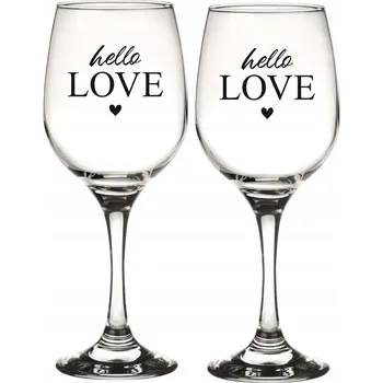 Sklenice Valentýnská sklenice na víno Glasmark 300 ml sklo