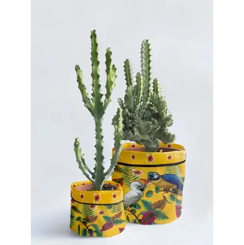 Květináč Sada 2 textilních obalů na květináč Madre Selva Guadalupe ID_1074796