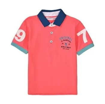 Tričko chlapecké Polo s krátkým rukávem, Minoti, Resort 4, růžová - 110/116