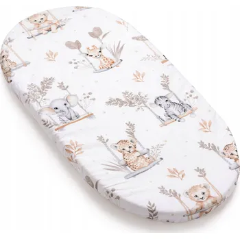 Prostěradlo Prostěradlo s gumou Jukki 80x40 cm béžové do kočárku