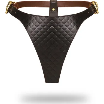 Dámské erotické kalhotky Tanga Liebe Seele Equestrian hnědá M - s kupónem KUP15 cena 5524 Kč + extra diskrétní expedice