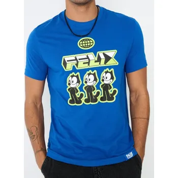 Pánské tričko Sinsay - Tričko Felix the Cat - modrá - 1018Z-54X - 1018Z-54X-XS