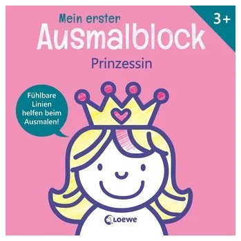První čtění Mein erster Ausmalblock - Prinzessin