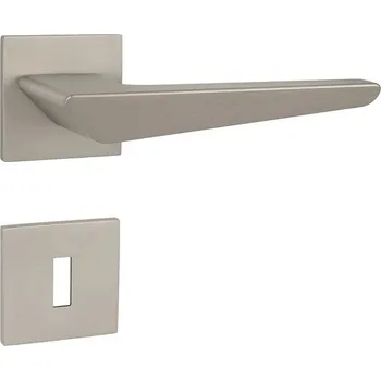 Dveřní kování TI - TIGA - HR 4154Q 5S rozety BBQ, klika/klika NP - Nikl perla (142)