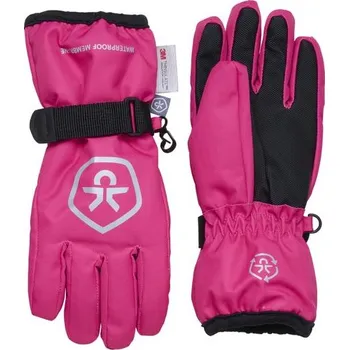 Rukavice Color Kids Dětské rukavice Color Kids Glowes Watterproof pink glo