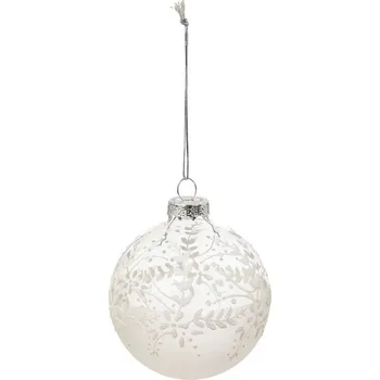 Vánoční dekorace Vánoční Koule Květiny, průhledná, Atmosphera