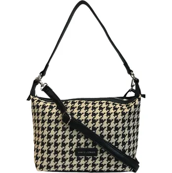 Kabelka David Jones kabelka černo bílá 6849-4 black