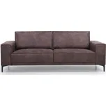 Hnědá pohovka z imitace kůže 224 cm Copenhagen – Scandic ID_1298450