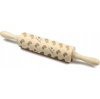 Váleček na těsto Jezevčík drsnosrstý I - váleček se vzorem psa, váleček na těsto a keramiku