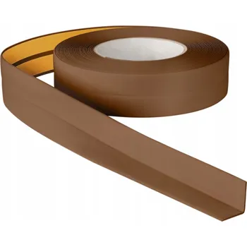 soklová lišta UKONČOVACÍ LIŠTA flexibilní PVC 18x18 5m HNĚDÁ