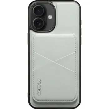 Pouzdro na mobilní telefon ESEBLE kryt s odnímatelnou magnetickou peněženkou a MagSafe pro iPhone 16 - světle šedý