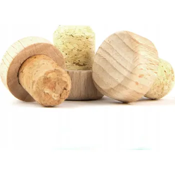 Obraz 10x KORKOVÁ ZÁTKA S HLAVIČKOU PŘÍRODNÍ DŘEVO