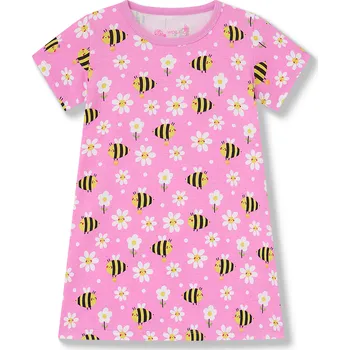 Dívčí noční košile - Wolf S2581, světle růžová Barva: Růžová světlejší, Velikost: 116