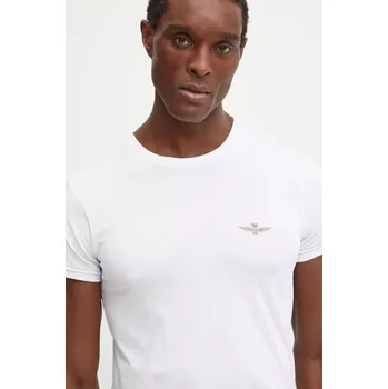 Tričko Aeronautica Militare bílá barva, s potiskem, AM1UTI003 00X, vel. M