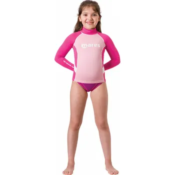 Neoprenové oblečení Dívčí lycrové triko Mares RASHGUARD JUNIOR, dlouhý rukáv - výrodej - XL (12/13 let)