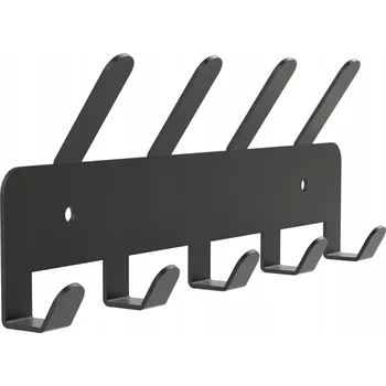 Věšák Šatní ramínko kovový Domer černý