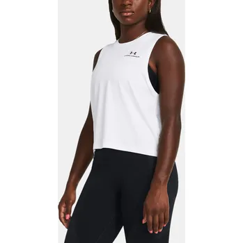 Dámské tílko Under Armour Vanish Energy Crop Tank 1383654-100 Bílá XL