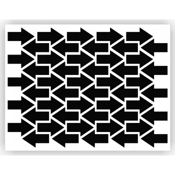 samolepka Samolepicí arch se šipkami, informační samolepky se šipkami, 3 cm