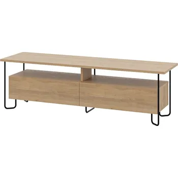 Televizní stolek TV stolek v dekoru dubu v přírodní barvě 150x45 cm Dilly – Marckeric ID_1597758